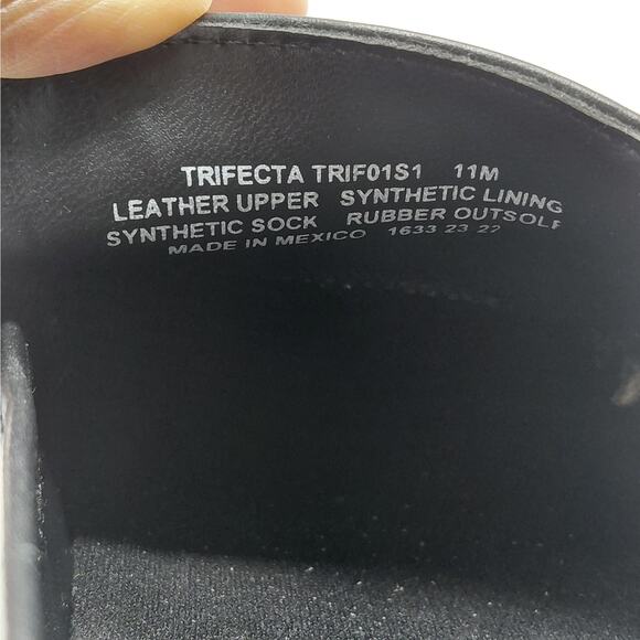 Steve Madden Trifecta Bit Loafers Womens 11 Black Leather Lug Sole Chunky Shoes - Picture 10 of 11